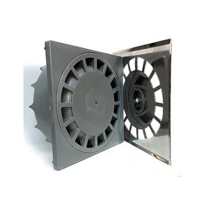 Imagen de Hidrotecnoagua desagües de suelo Sumidero vertical t 88i 20x20 diámetro 110 90 inoxidable
