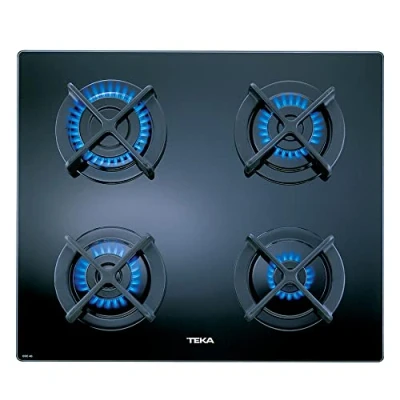 Imagen de Placa de Gas Teka 10205019 CGC 4 G AI AL/Butano, zonas, butano, 60 cm, Negro