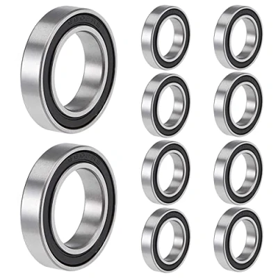 Imagen de 10 piezas 6802 2RS rodamiento de bolas 15x24x5mm con doble escudo para bricolaje, tornos, motores, impresoras 3D, fresadoras, dispositivos mecánicos diversos.