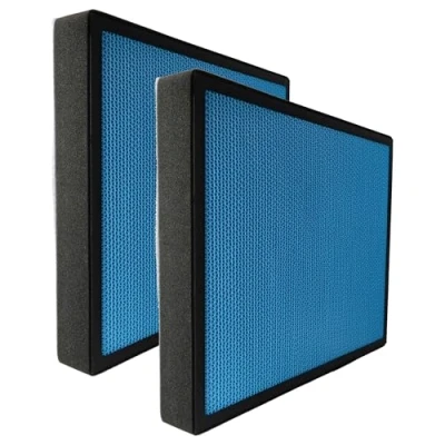 Imagen de vhbw 2x Filtro de aire compatible con Comedes Lavaero 240 purificador combi prefiltro + HEPA carbón activo TiO2