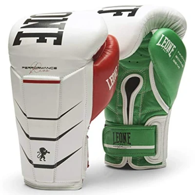 Imagen de LEONE 1947 Revo Performance Guantes de Boxeo Unisex Adulto, Blanco, 12 oz