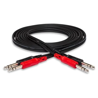Imagen de Hosa CSS 202, Stereo Interconnect, Dual 1/4 in TRS to Same, 2 m