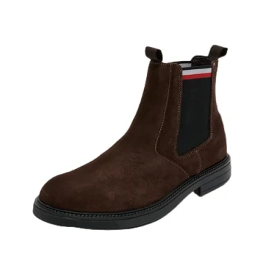 Imagen de Tommy Hilfiger Botines Chelsea Hombre de Ante, Marrón (Cocoa), 43 EU