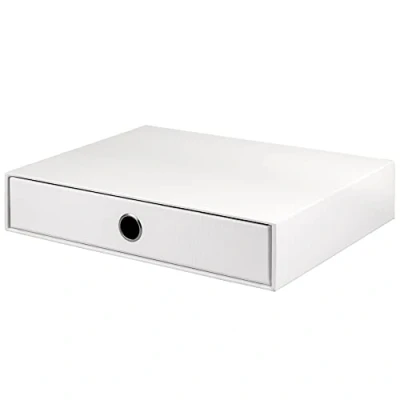 Imagen de Rössler Papier 1524452090 S.O.H.O. Caja cajón para DIN A4, con Grifflock, edición especial blanco, 343 x 250 65 mm, 1 unidad