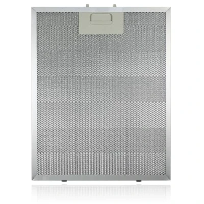 Imagen de Filtro de grasa metal para campana cocina Spares2go (plata, 320 x 260 mm)
