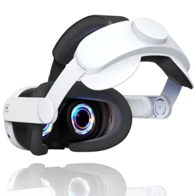 Imagen de Correa para la Cabeza Meta Quest 3/Quest 3S,Compatible con Accesorios 3S VR,Correa Ajustable Elite,cómoda y Reduce presión,cojín Juegos de inmersión en