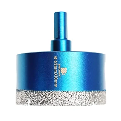 Imagen de Broca de Diamante 65mm BRSCHNITT Sierra Perforadora Vástago Triangular Porcelana Ceramica Azulejo Granito Mármol