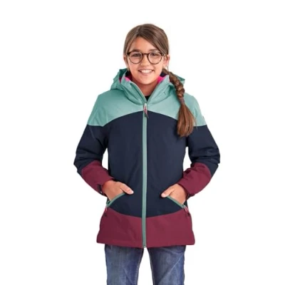 Imagen de Killtec Girl&#039;s Chaqueta outdoor/chaqueta funcional con capucha KOW 195 GRLS JCKT, dark navy, 128, 38510 000