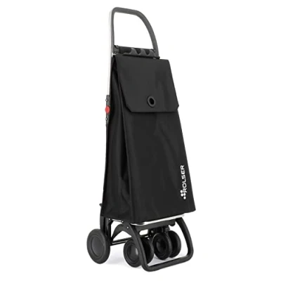 Imagen de Carro Rolser Akanto MF 4 Ruedas 2 Giratorias Plegable Negro