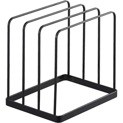 Imagen de YAMAZAKI 5053 TOWER Soporte de bandeja, negro, Acero, minimalista, 19.5 x 16 cm