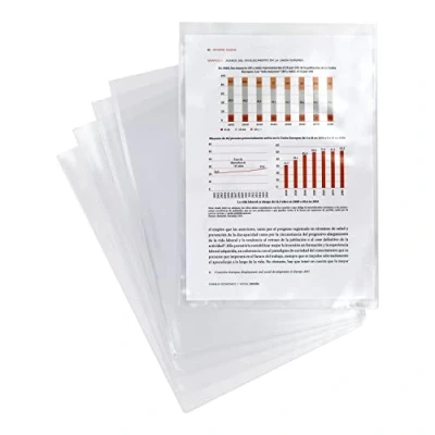 Imagen de Grafoplás 5621000. Caja 100 Fundas PVC Transparentes, Micras, Tamaño Folio