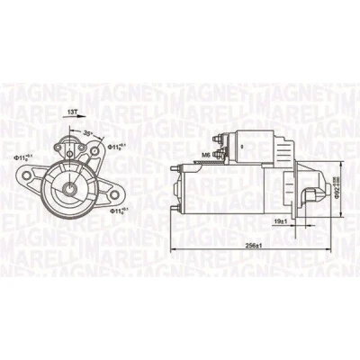 Imagen de MAGNETI MARELLI 063720977010 Motor de arranque 12 2,2 13 FORD: Transit Mk4 Furgón, Mk3 Camión plataforma/Chasis, Bus