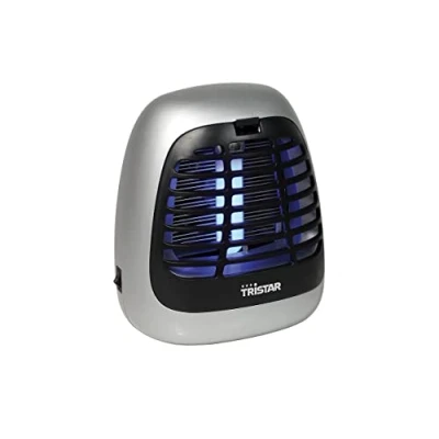 Imagen de Tristar IV 2620 Mata insectos con alcance de 25 m² y bandeja colectora, montaje en pared, interruptor on/off, potencia tubo UV 7 W, dimensiones: 22 x 11,7 22,5 cm, 15 W