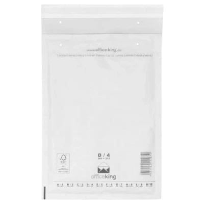 Imagen de officeking 100 sobres acolchados con burbujas D4, color blanco, 200 x 275 mm, DIN B5 C5+, acolchados, blanco