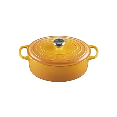 Imagen de Le Creuset Cocotte oval de hierro fundido, 29 cm, 4, 7 L, Todas Las Fuentes Calor Incluso inducción, Nectar, 21178296724430