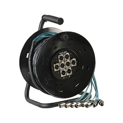 Imagen de PULSE PLS00406 8 Way 6/2 XLR Multicore Drum Stage Box, 15m