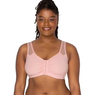 Imagen de Fruit of the Loom Sujetador Deportivo para Mujer con Tirantes de Malla, Opaco, Blushing Rose, 40