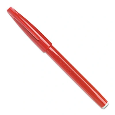 Imagen de Pentel Sign Pen S520 Bolígrafo con punta de fibra, color rojo Lote 12