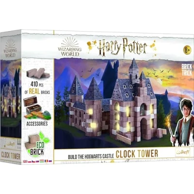 Imagen de Trefl Brick Trick Construye De Ladrillos Clock Tower, Torre Reloj Harry Potter, Hogwart, Magía, EKO Bloques Ladrillo, DIY, Más 400 Ladrillos, Reutilizable, Juego Creativo para Niños