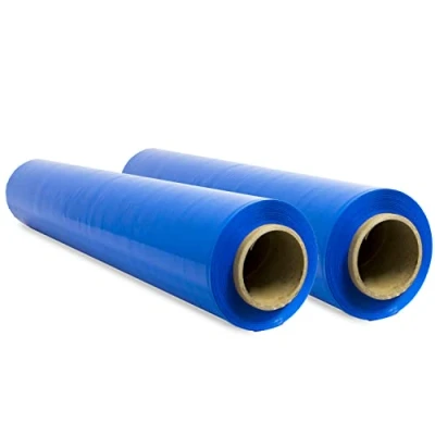 Imagen de Film de Embalaje Elástico, Plástico Azul para Embalar, Rollo Protector Envíos y Mudanzas, 50cm hasta 400 m Estirables Ofituria (Azul, 2 unidades)