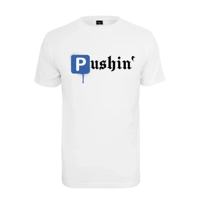 Imagen de Mister Tee Pushin Camiseta estampada, Hombre, Talla: Small, White