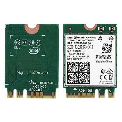 Imagen de Richer R Tarjeta WiFi 9260NGW, 2,4 G/5 G, de Doble Banda, Adaptador WiFi, 1,73 Gbps, Bluetooth 5.0, Red para Linux/Chrome/Windows10 con NGFF M.2