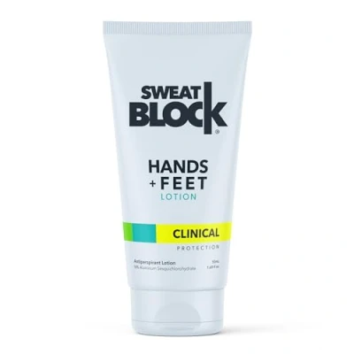 Imagen de SweatBlock Loción antitranspirante para Manos y Pies las mujeres, probado reducir la sudoración excesiva mal oliente FDA 50 ml