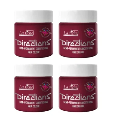Imagen de 4 x La Riche Directions Semi Permanent Hair Color Bote de 100 ml (Tulip)