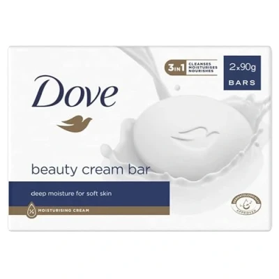 Imagen de Barra de crema belleza Dove 2 x 90 g Hidratación profunda