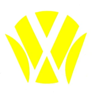 Imagen de Emblema esquinas Neon Amarillo Trasera de Finest Folia Volkswagen Golf 6 VI GTI GTD R Turbo Logo pantalla trasero