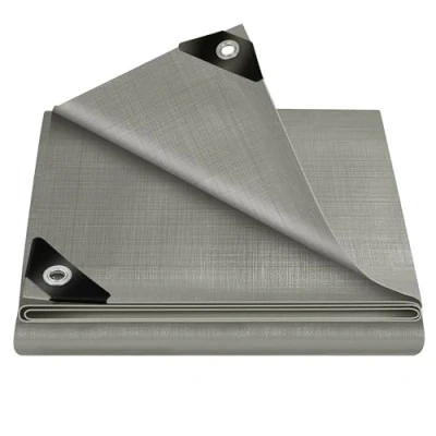 Imagen de WOLTU Lona Impermeable Exterior 1,5x2 m, de Protección Toldo Reforzado PE 280 g/m² con Ojales, contra UV, para Terrazas Muebles Jardín Piscina Coche, Gris