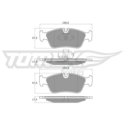 Imagen de Juego de pastillas TOMEX Brakes TX 13 16