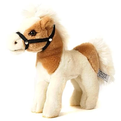 Imagen de Uni Toys Caballo de pie, Beige Blanco (sin sillín) 23 cm (Longitud) Peluche