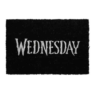 Imagen de SD TOYS Felpudo Logo Wednesday Fibra de Coco y PVC 60 x 40 cm