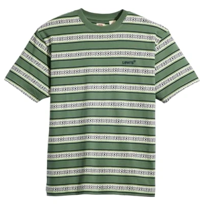 Imagen de Levi&#039;s TAB Vintage TEE Camiseta básica, Hombre, Talla: XS, Otis geo stripe dark forest