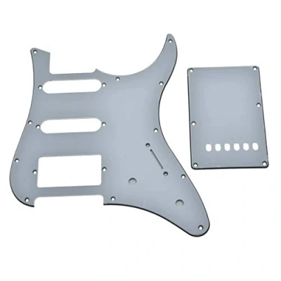 Imagen de KAISH Golpeador de guitarra HSS con placa trasera Trem para Yamaha PACIFICA blanco 3 capas