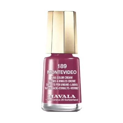 Imagen de MAVALA Mini Colors Montevideo 189 5 ml, Esmalte de Uñas Pequeño, Color Burdeos, Minimiza la Evaporación, Formulados con Ingredientes Seleccionados, Práctico para Llevar
