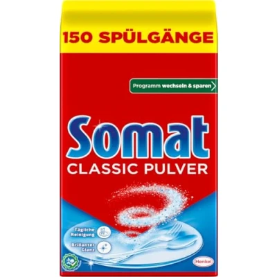 Imagen de Somat Classic Polvo para lavavajillas (limpieza diaria, 2 unidades de 3 kg)