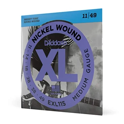 Imagen de D&#039;Addario EXL115 Nickel Wound Electric Guitar Strings, (.011 .049) Medium/Blues Jazz Rock