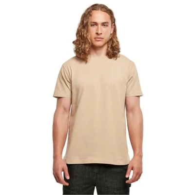 Imagen de Build Your Brand By004 Camiseta de Cuello Redondo Camiseta, Beige Union, L para Hombre