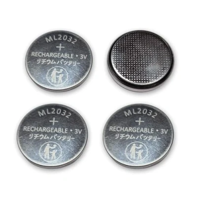 Imagen de Girafus ML2032 Pila Recargable (3 V, 80 mAh, Recambio para CR2032 compatible calculadora, Velas, Bicicletas, Juguetes, Llaves de Coche, Equipos informáticos, etc. (4X))