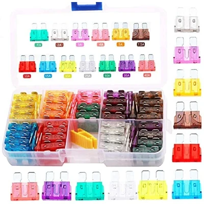 Imagen de RUNCCI YUN 90Pcs Coche Auto Estándar Cuchilla De Fusibles, 12v Fusibles Mini, para Vehículos moto(1A 2A 3A 4A 5A 7.5A 10A 15A 20A 25A 30A 35A 40A)
