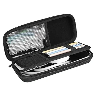 Imagen de ProCase Estuche Goma EVA para Estetoscopio, Caja Foam Antichoques de Viaje Fonendoscopio 3M Littmann/MDF/Riester/ADC, Almacenamiento con Bolsillo Malla Accesorios Negro