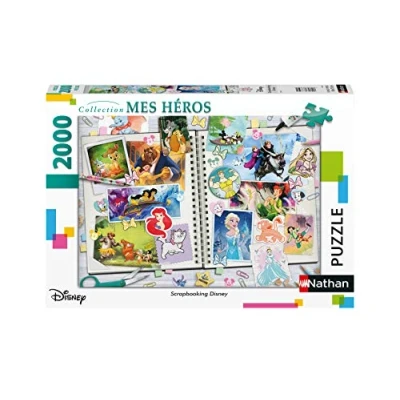 Imagen de Puzzles Nathan Puzzle de 2000 Piezas Scrapbooking Disney Classique Adulto, Multicolor (Ravensburger 4005556878871)
