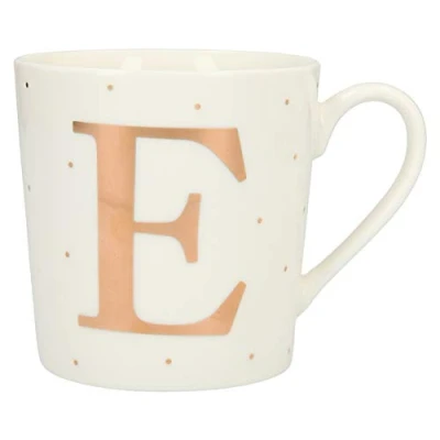 Imagen de Depesche 5909.030 Taza con asa (porcelana, 300 ml), diseño texto E