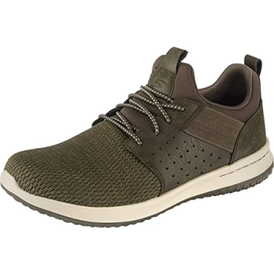 Imagen de Skechers Delson Camben, Zapatillas para Hombre, Olive Mesh W Synthetic, 41 EU