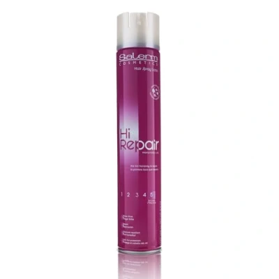 Imagen de SALERM Laca de Pelo Profesional Hi Repair Fuerza 5 1000 ml Fijación Extra Fuerte Larga Duración con Hidrolizado Seda que Repara el Cabello Protege del Sol Anti Humedad