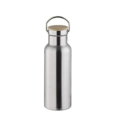 Imagen de APS 66905 botella isotérmica/botella para bebidas de acero inoxidable resistente con 500 ml incl. asa transporte y junta repuesto, a prueba fugas, doble pared