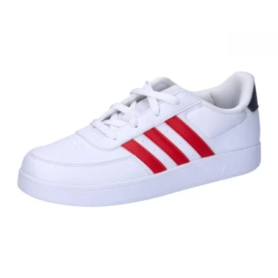 Imagen de adidas BREAKNET 2.0 Shoes Kids, Zapatos Bajos Que no Son de fútbol, FTWR White/Better Scarlet/Carbon, 21 EU