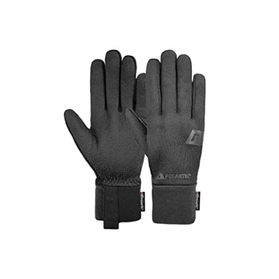 Imagen de Reusch Power Stretch Touchtec Guantes Deportivos de Secado rápido para Correr, Ciclismo, Senderismo, Pantalla táctil Invierno, Unisex, Negro, 6.5